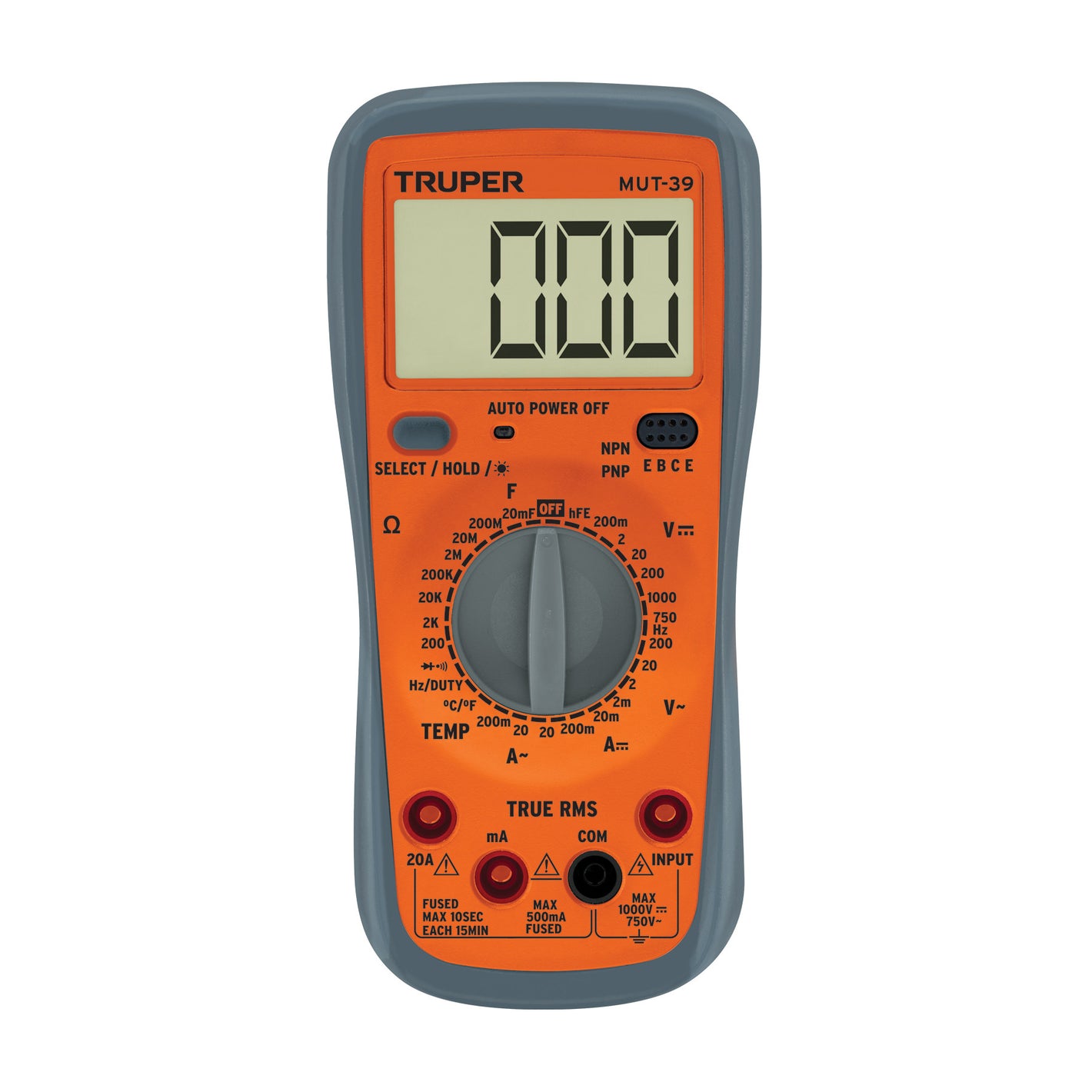 Multimetro digital profesional con RMS verdadero