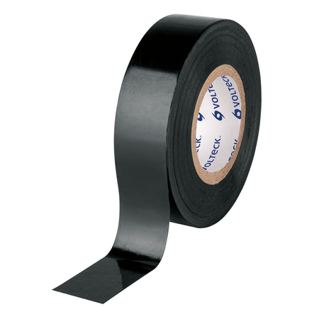 Cinta de aislar de 18 m x 19 mm negra Volteck