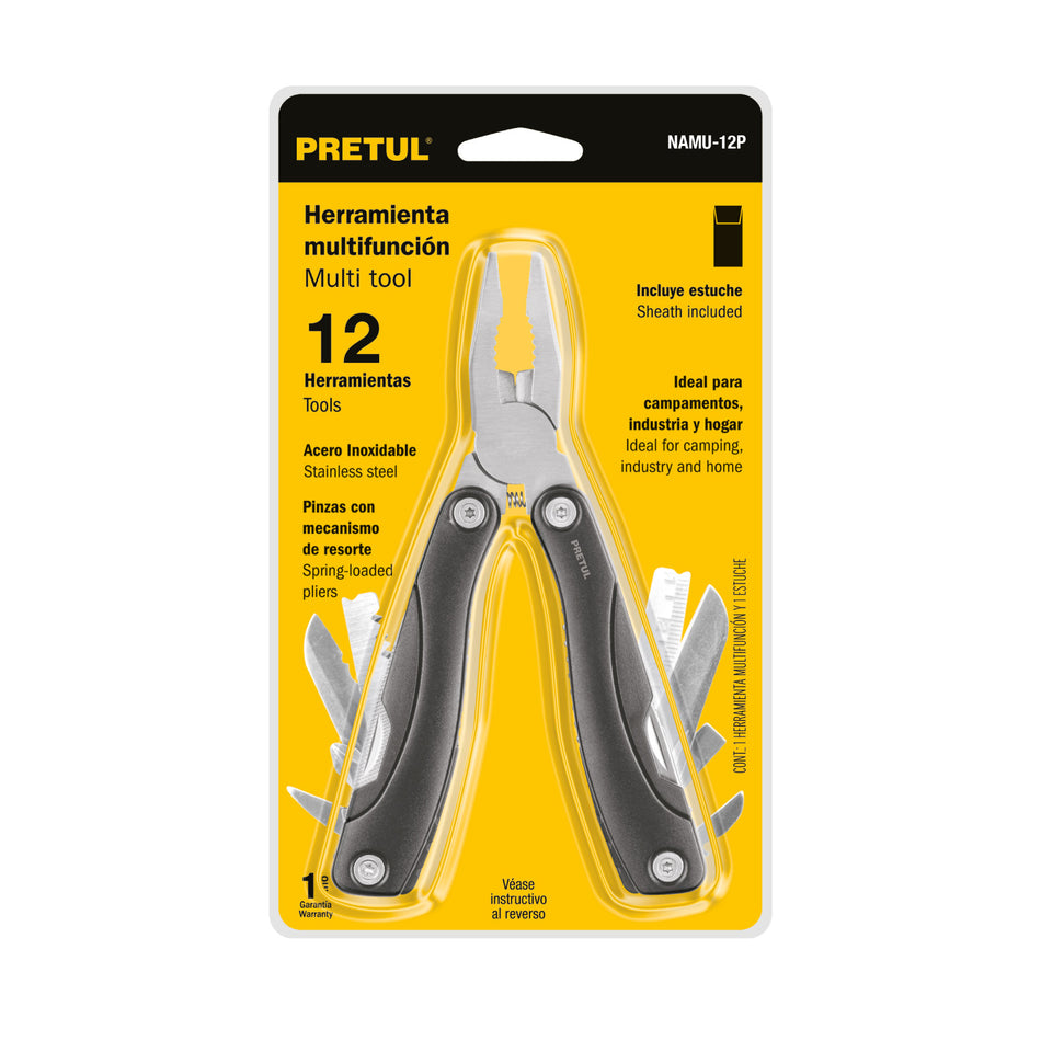 Multiherramienta con 12 funciones, PRETUL