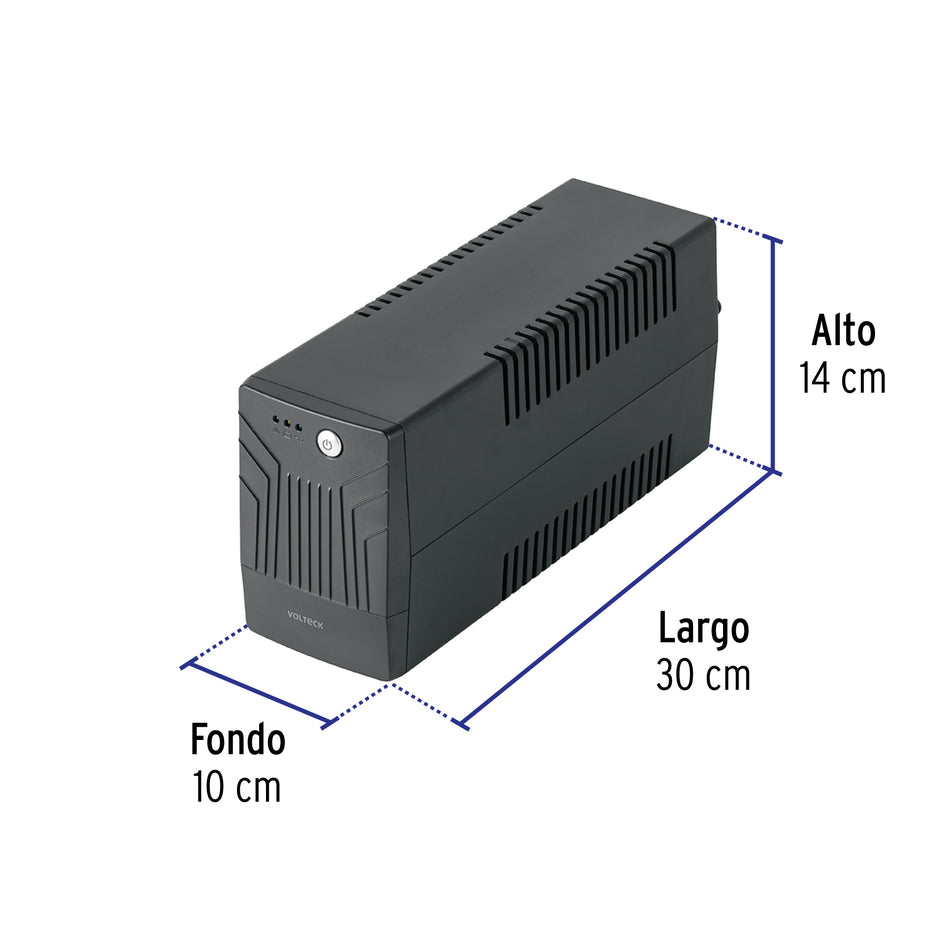 No Break 700 VA / 360 W con 6 contactos, Volteck