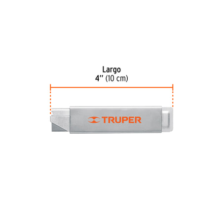 Navaja de costilla con cuerpo metalico Truper