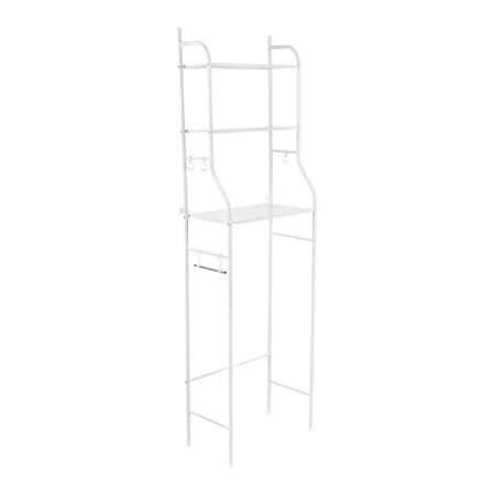 Mueble organizador blanco para bano con 3 repisas FOSET