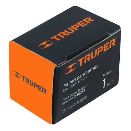 Juego de 4 peines 1' para tarrajas TA-850 y TA-851, Truper 1'