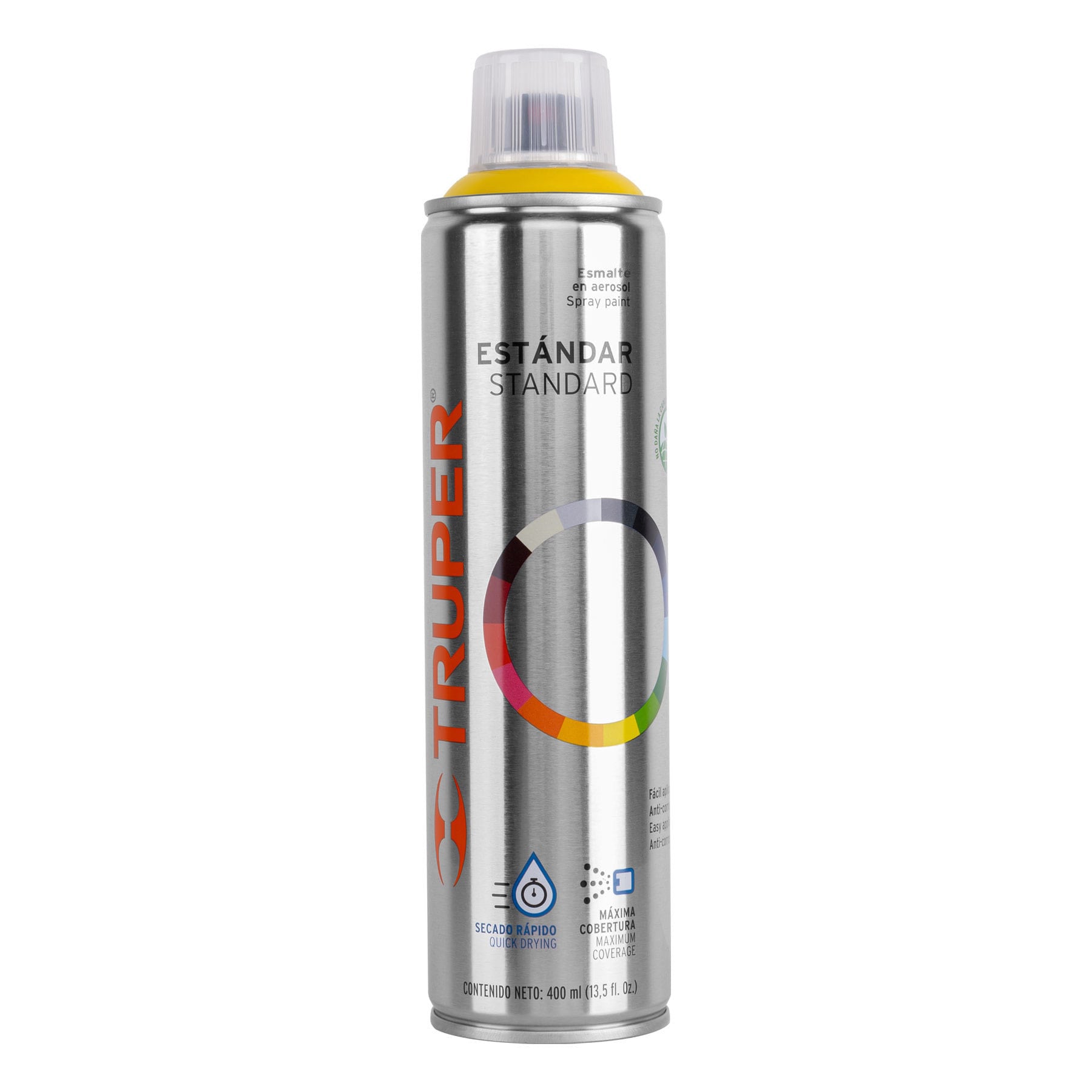 Pintura en aerosol, amarillo canario, bote tradicional,400ml
