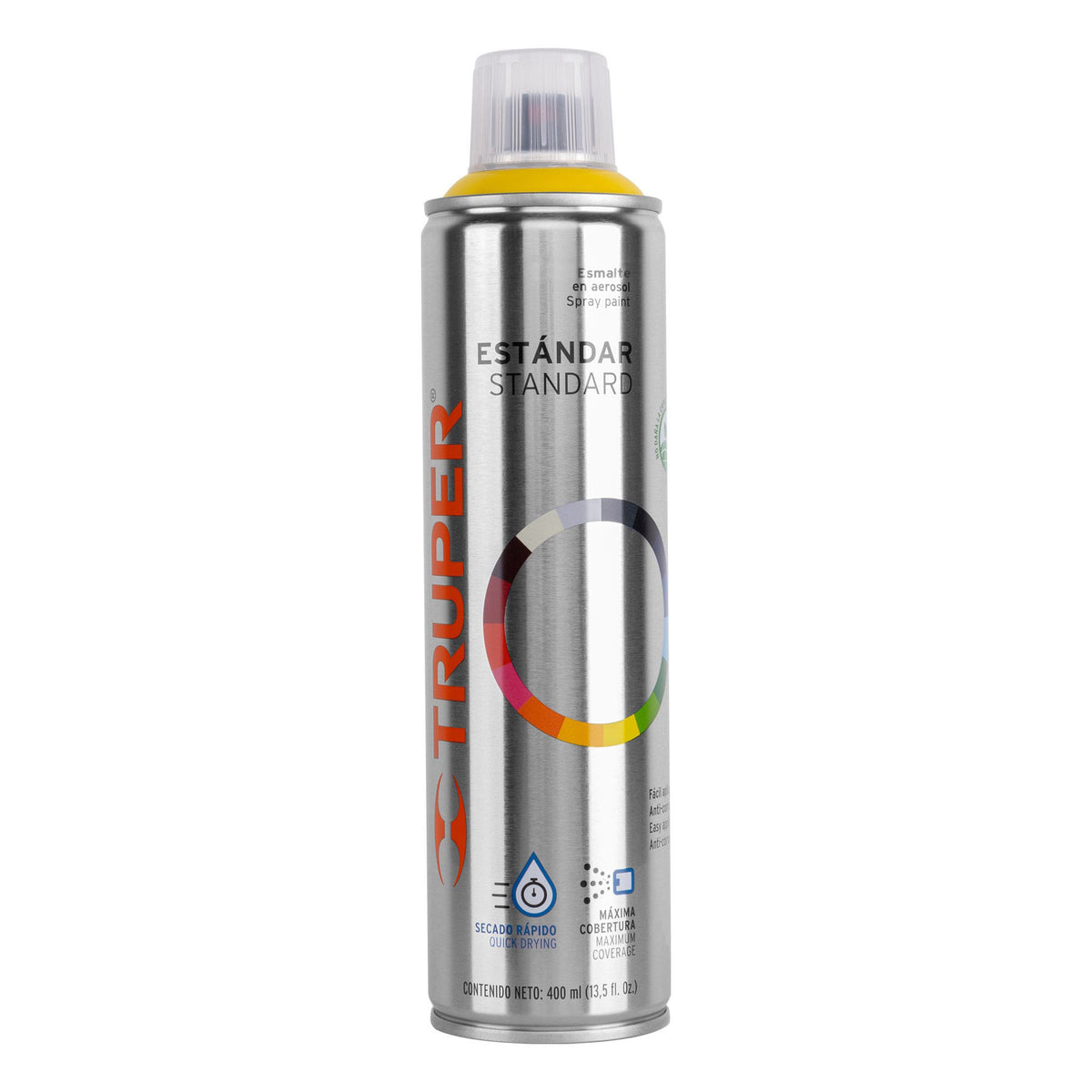 Pintura en aerosol amarillo canario bote esbelto 400 ml
