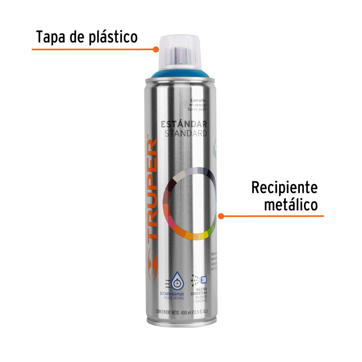 Pintura en aerosol, azul holandés, bote tradicional, 400 ml
