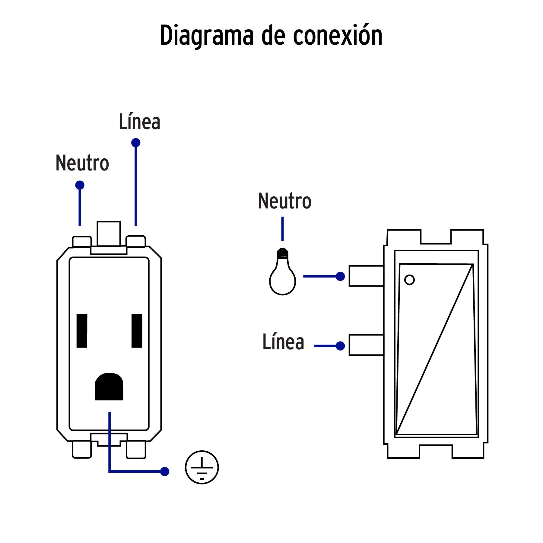 Placa armada contacto e interruptor, plata, línea Italiana