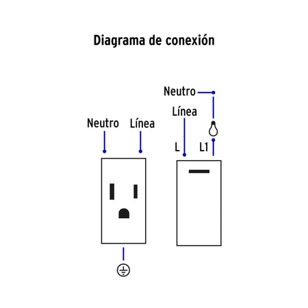 Placa armada negra interruptor y contacto 1.5 mod Lisboa