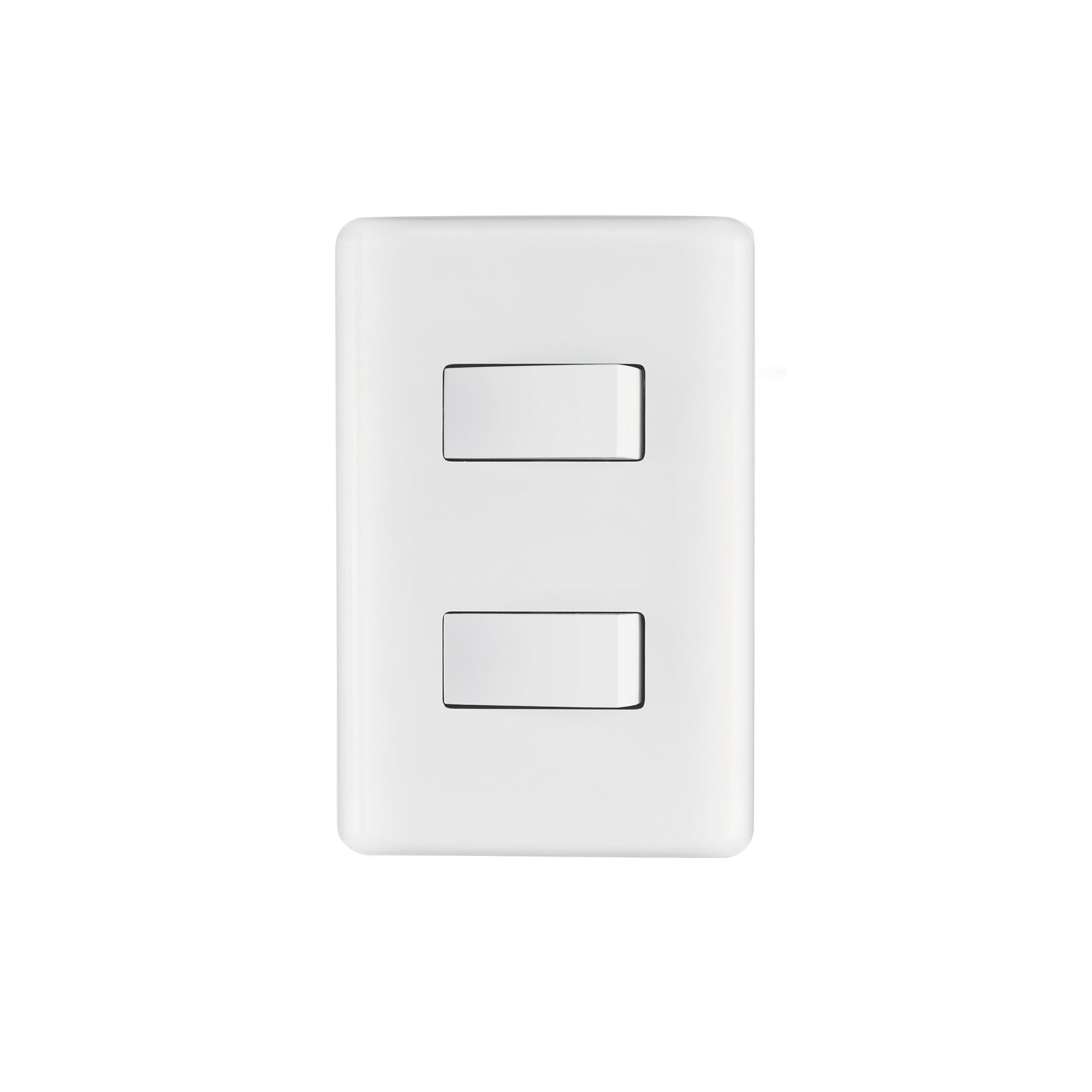Placa armada con 2 interruptores sencillos, Volteck Basic