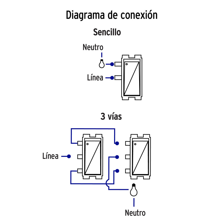 Placa armada 1 interruptor 1 escalera, plata, línea Italiana