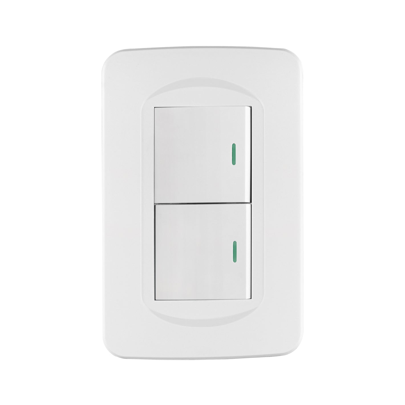 Placa armada 1 interruptor y 1 de 3 vías 1.5 mód, Toledo