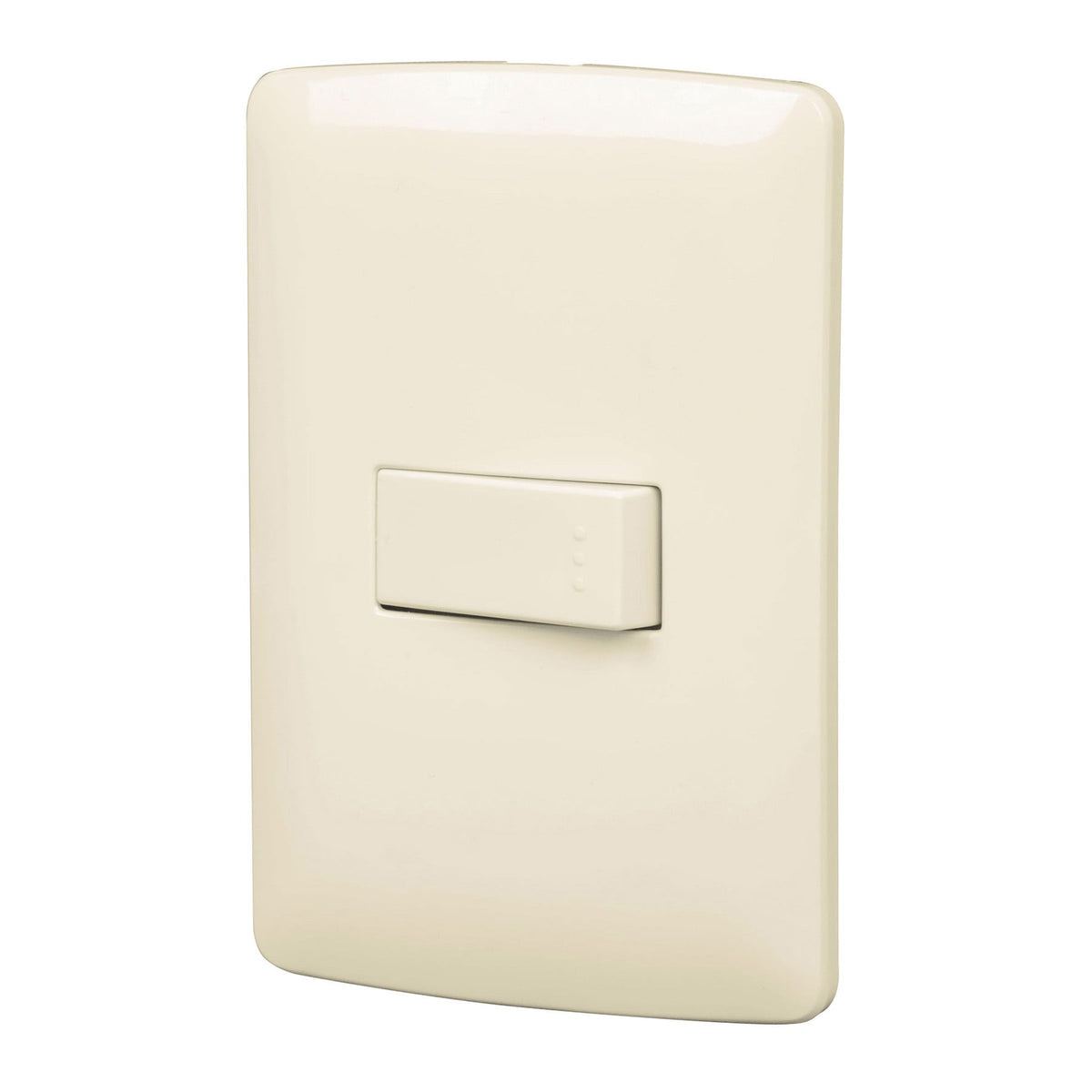 Placa armada 1 interruptor sencillo, madera, línea Italiana