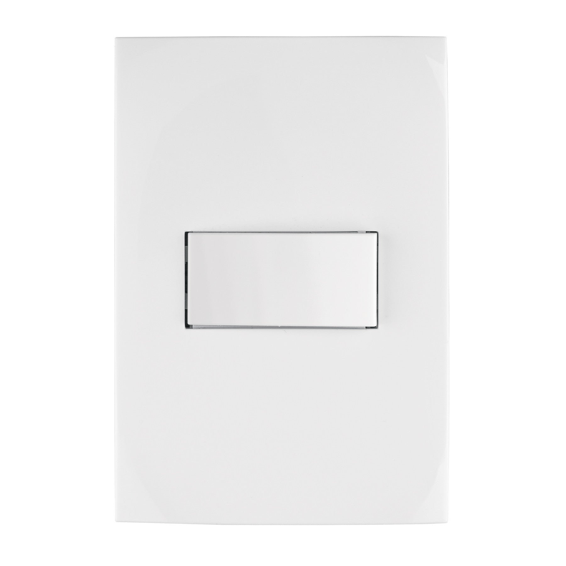 Placa armada con interruptor sencillo linea Oslo blanco