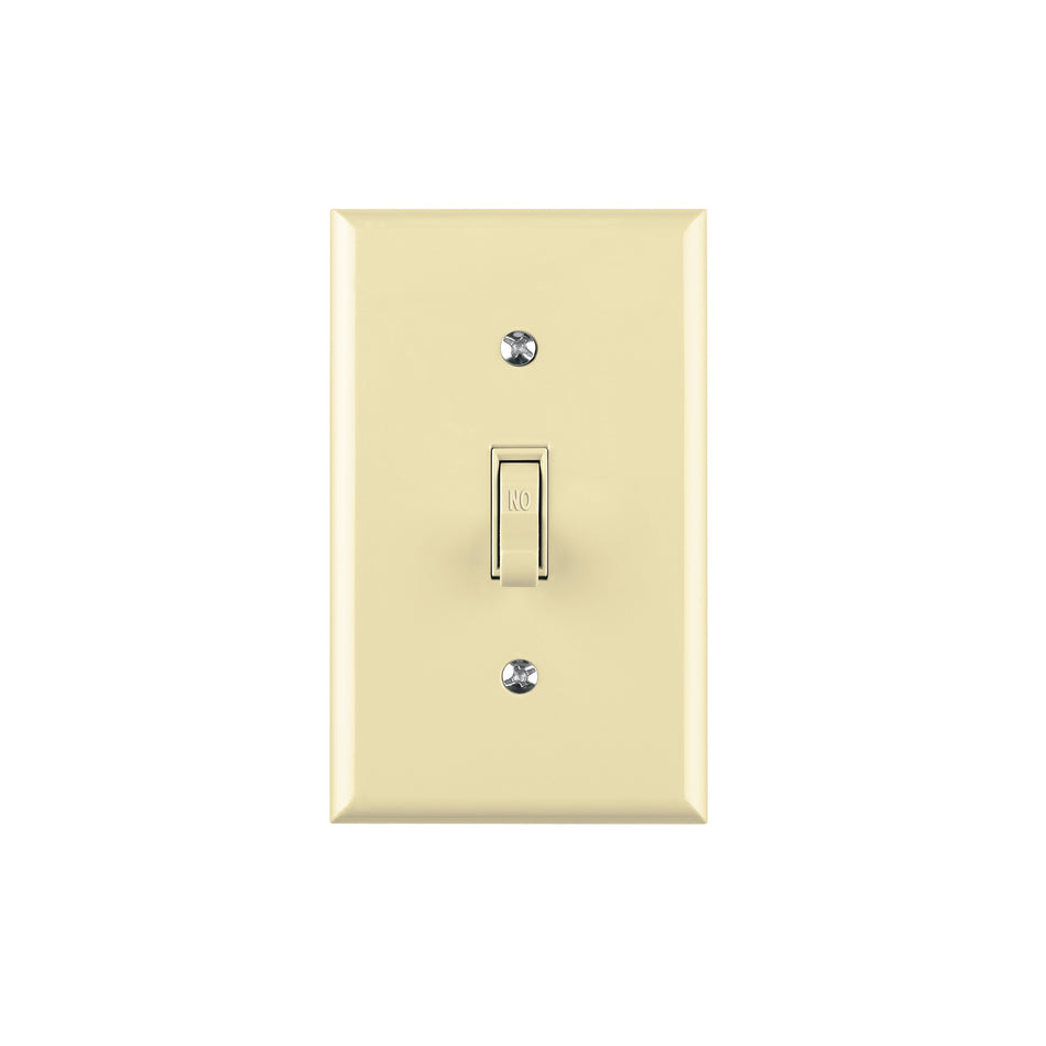 Interruptor vertical de palanca, Standard, marfil, Volteck