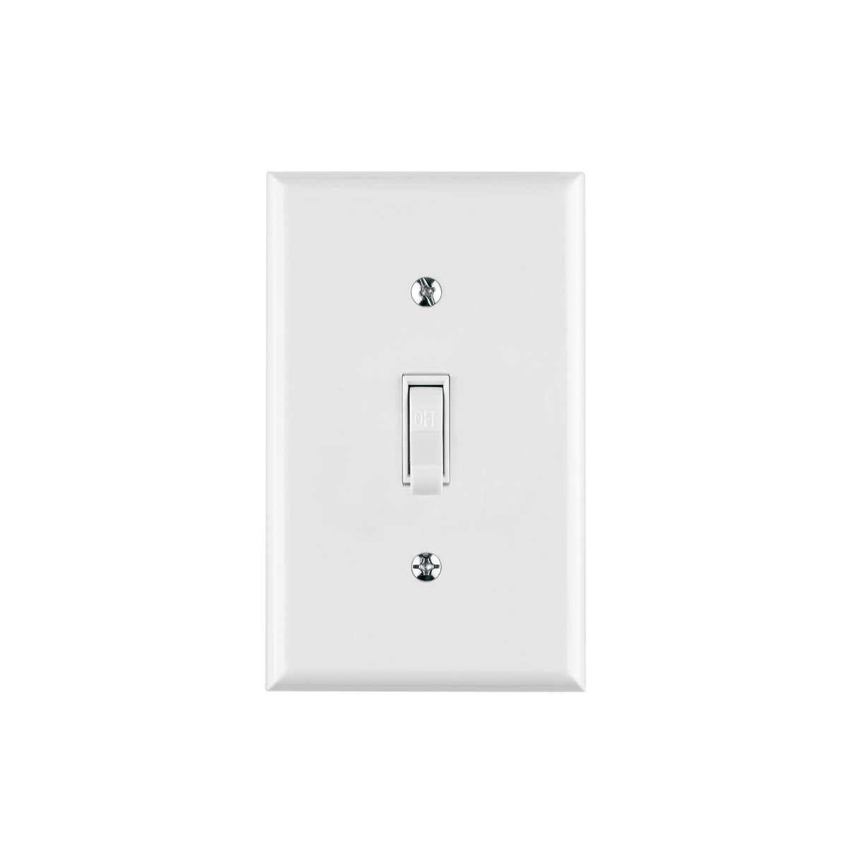 Placa armada interruptor sencillo linea Standard blanco