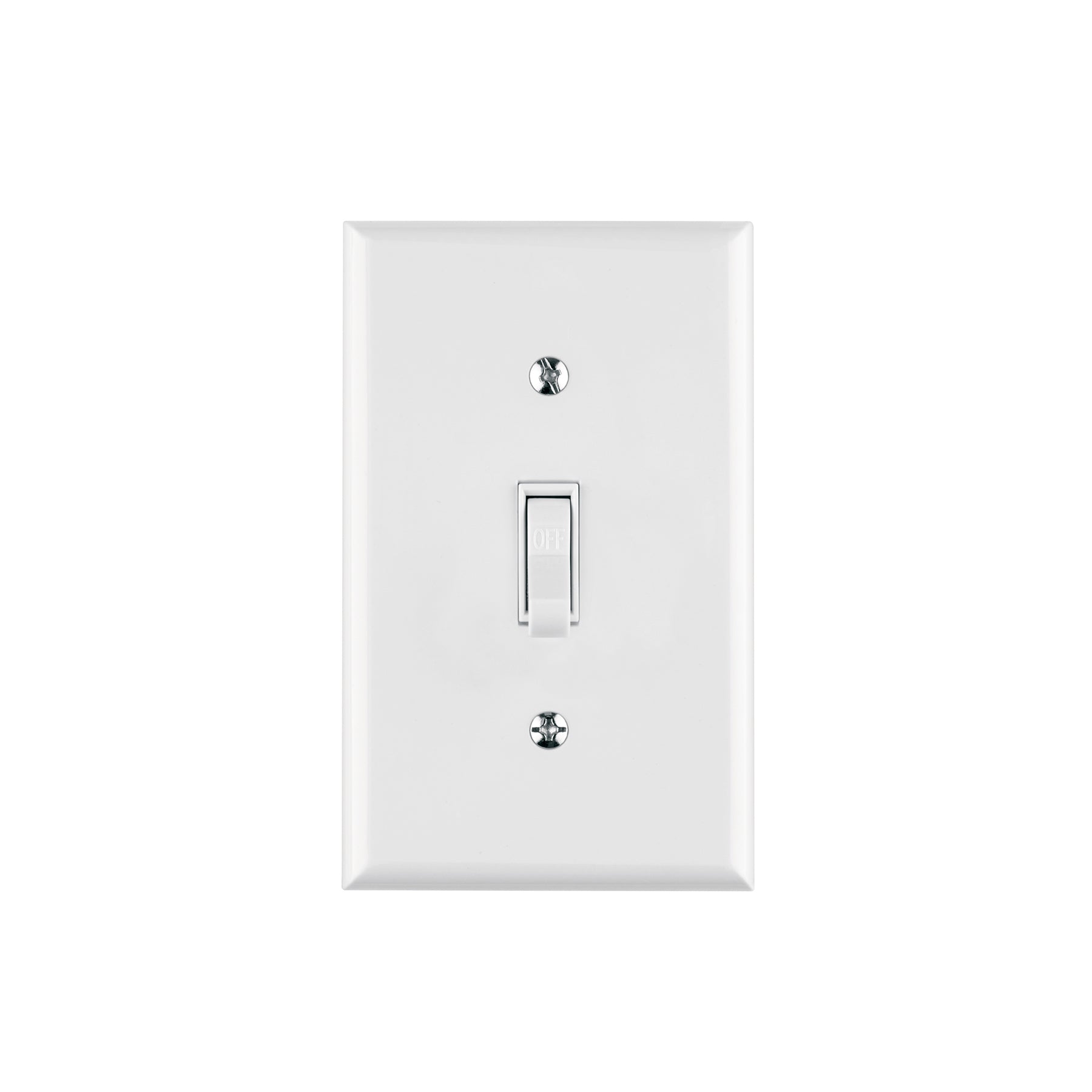 Placa armada interruptor sencillo linea Standard blanco