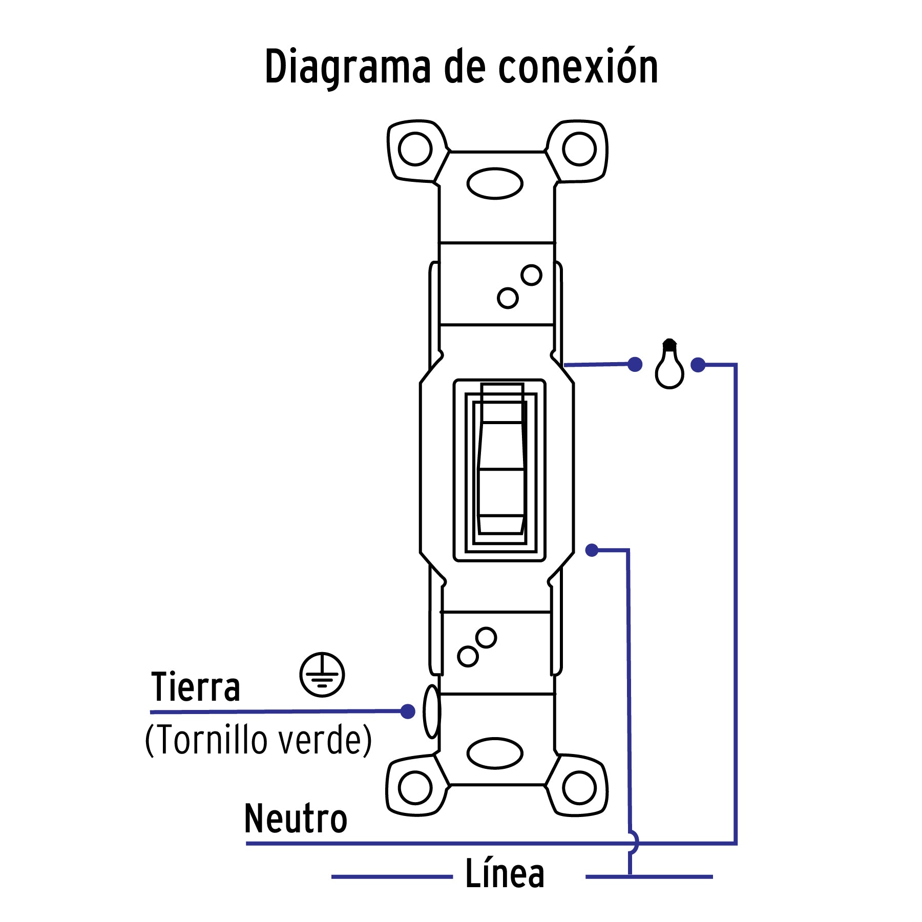 Interruptor vertical de palanca, Standard, marfil, Volteck