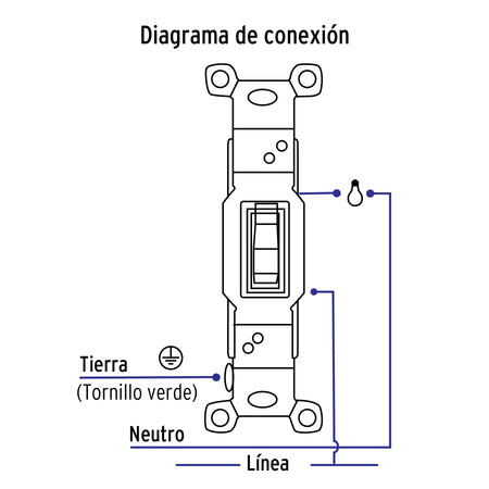 Interruptor vertical de palanca, Standard, marfil, Volteck