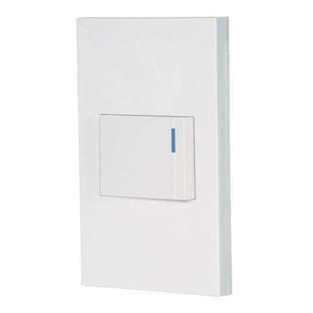Placa armada 1 interruptor de 3vías, 1.5mód, Española,blanco