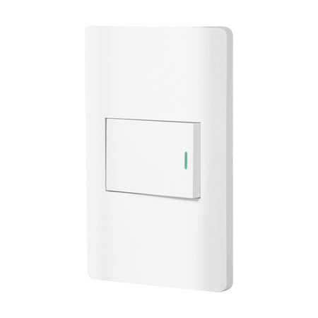 Placa armada blanca 1 interruptor de 3 vias 1.5 mod Lisboa