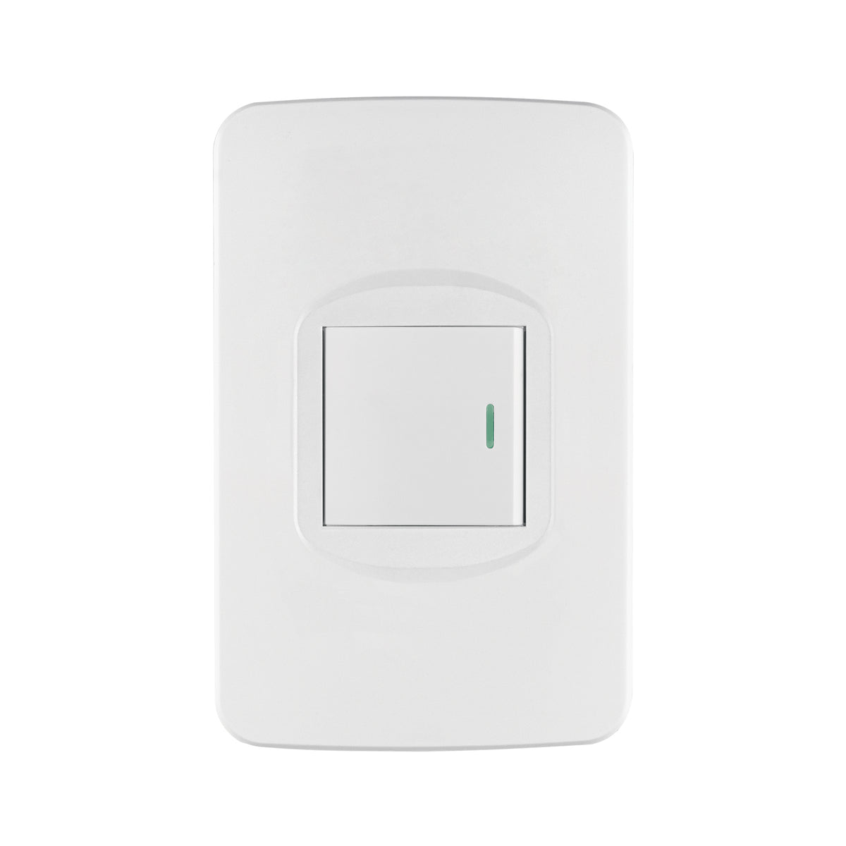 Placa armada 1 interruptor de 3 vías 1.5 módulos, Toledo