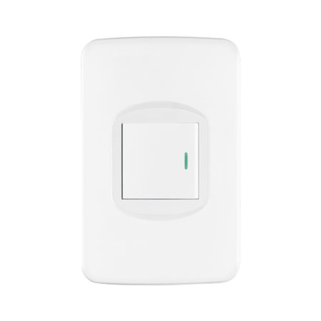 Placa armada 1 interruptor 1.5 módulos, Toledo, BASIC
