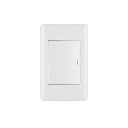 Placa armada blanca 1 interruptor 3 módulos, Lisboa, Volteck