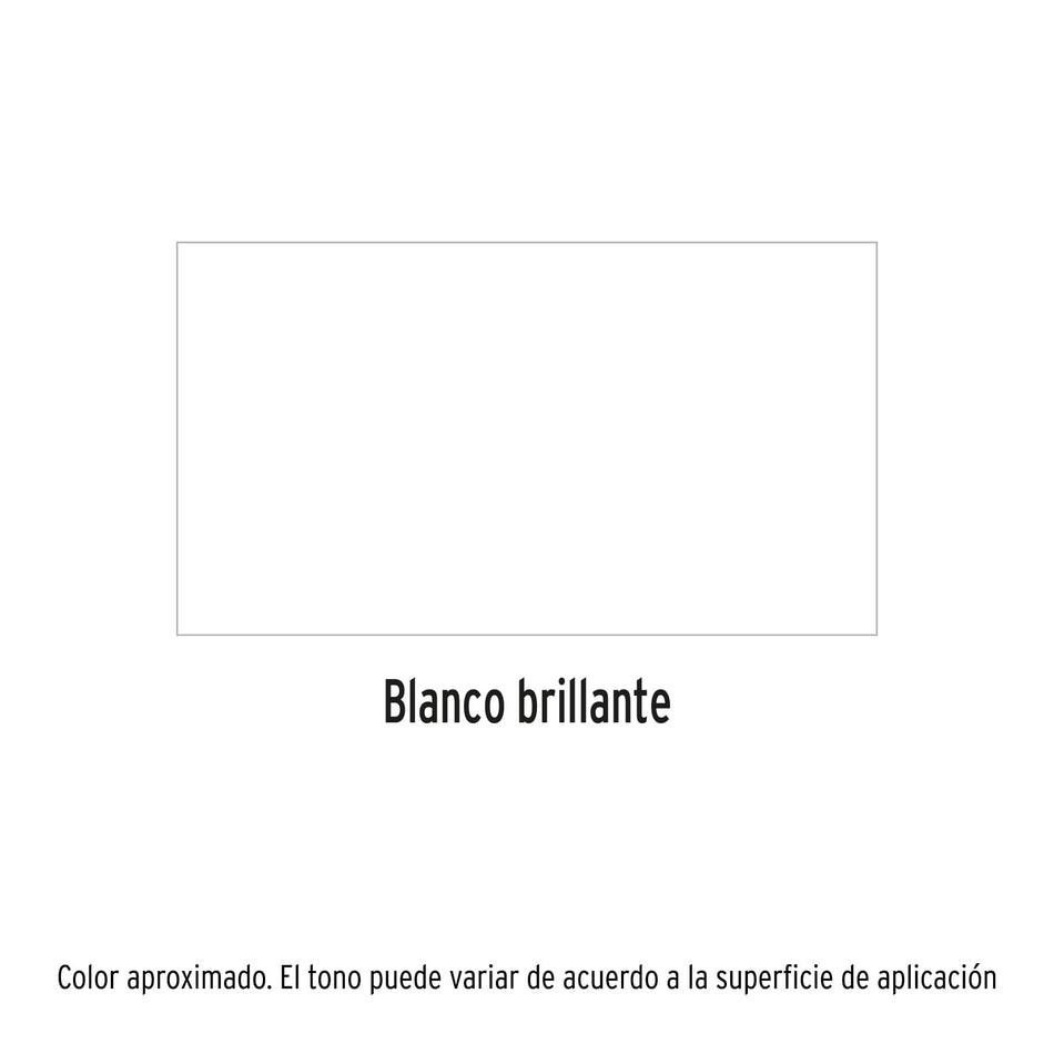 Pintura en aerosol, blanco brillante, bote tradicional,400ml