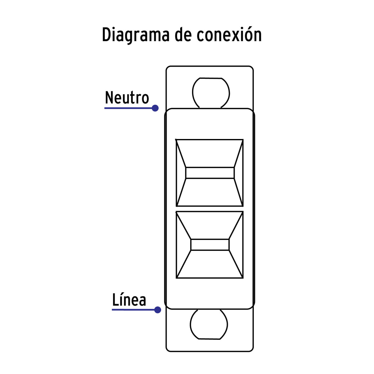 Placa armada con contacto polarizado, línea Económica