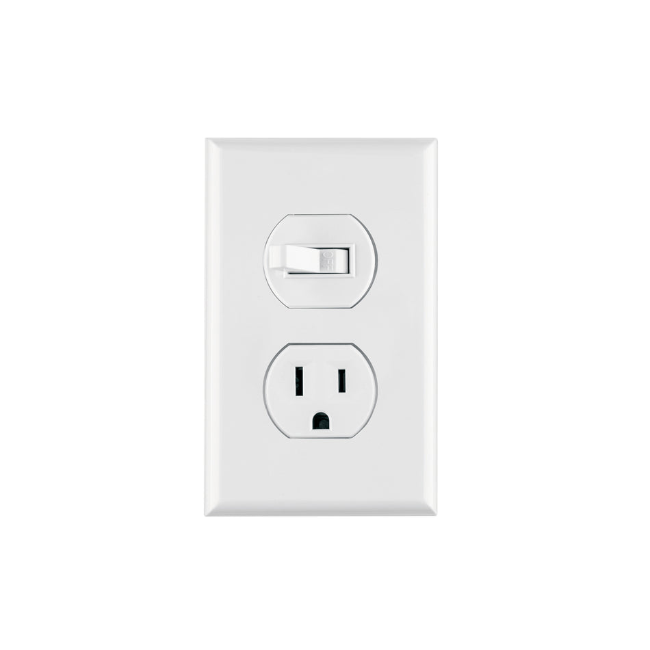 Placa armada interruptor y contacto linea Standard blanco