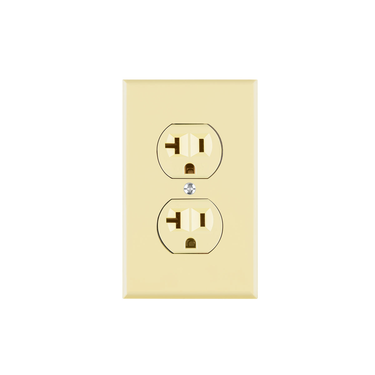 Contacto dúplex, 2 polos 3 hilos, 20 A, Standard, marfil