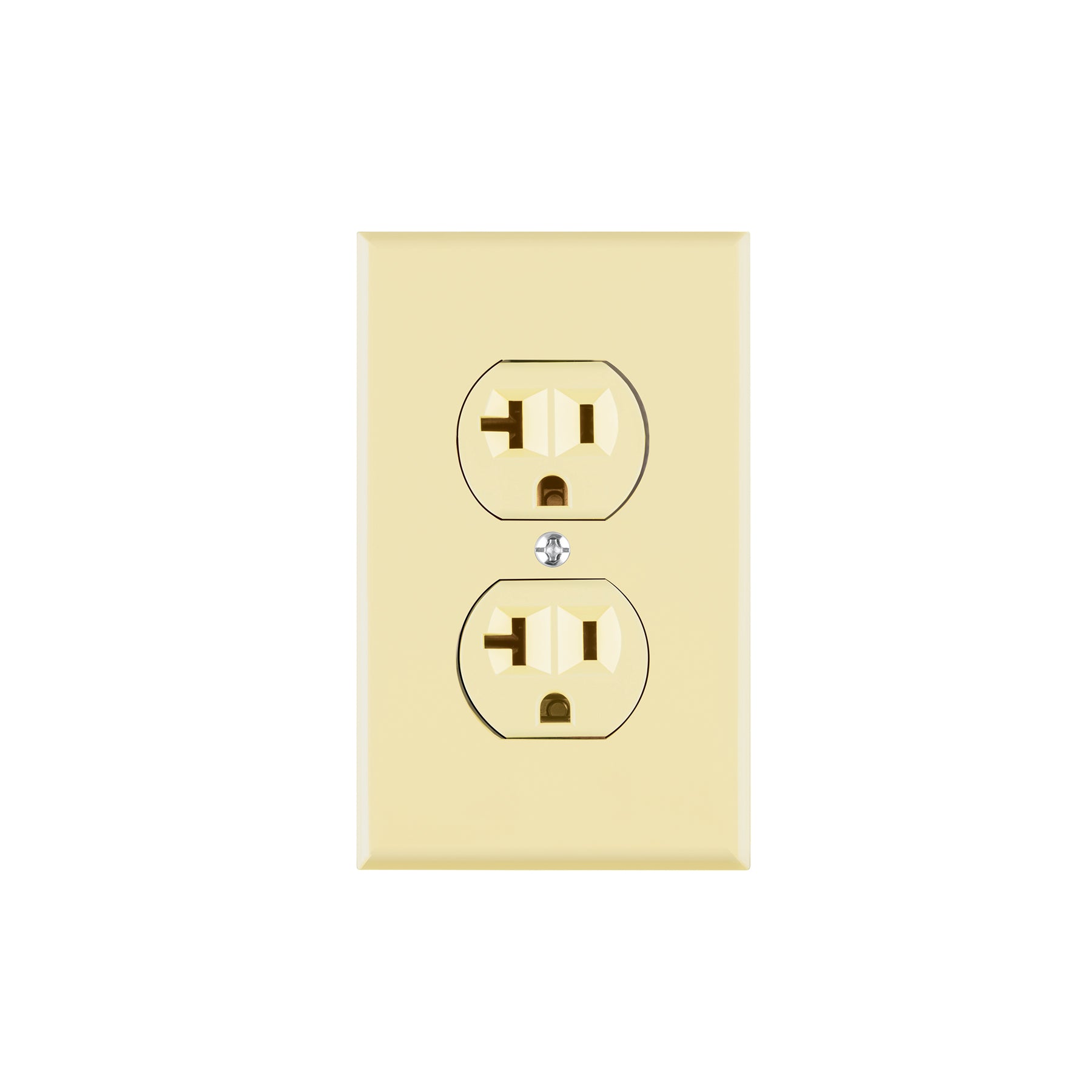 Contacto dúplex, 2 polos 3 hilos, 20 A, Standard, marfil