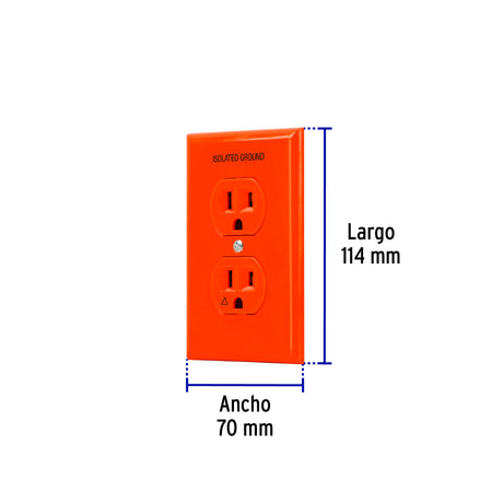 Placa armada contacto tierra aislada linea Standard
