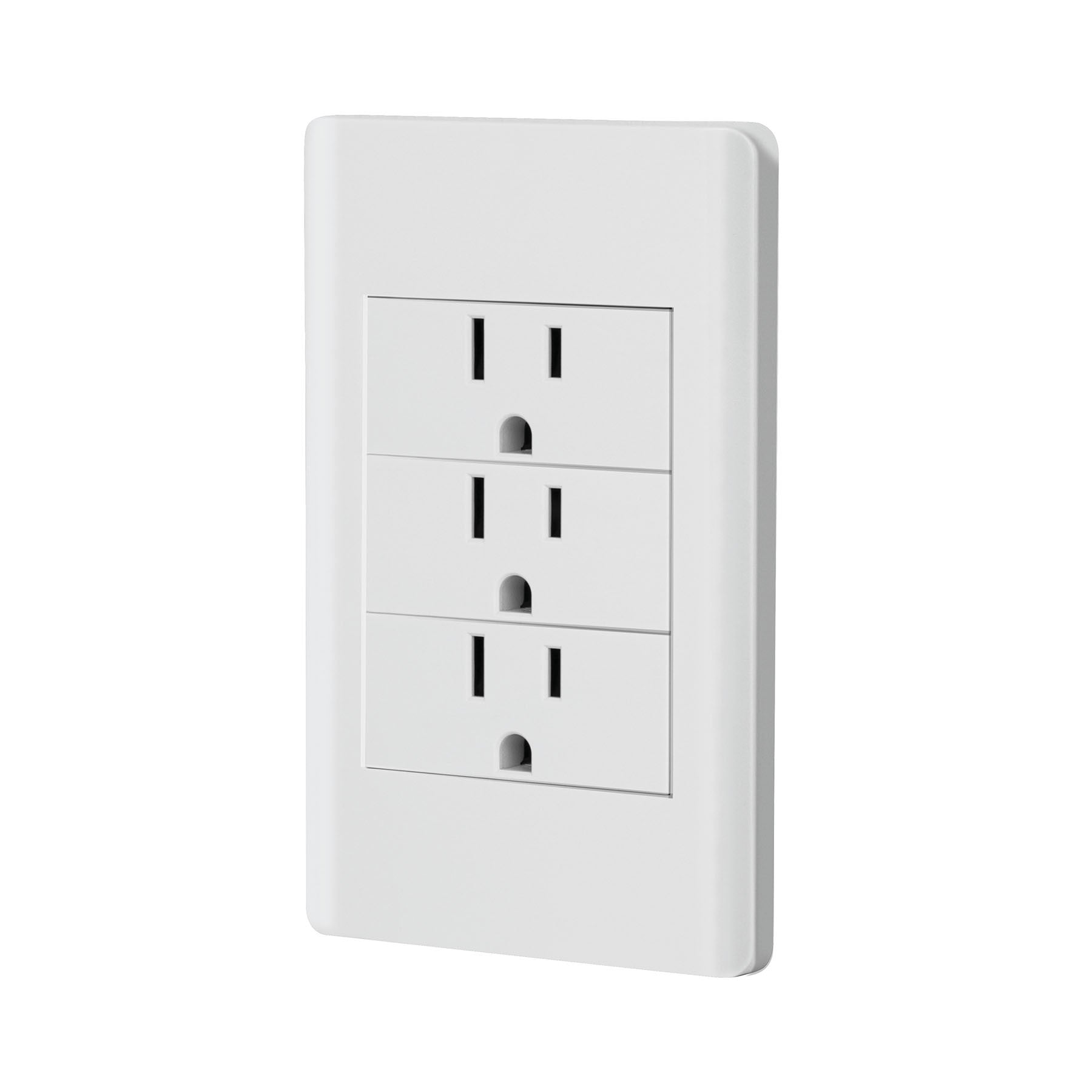 Placa armada 3 contactos 1 modulo Lisboa Volteck blanca