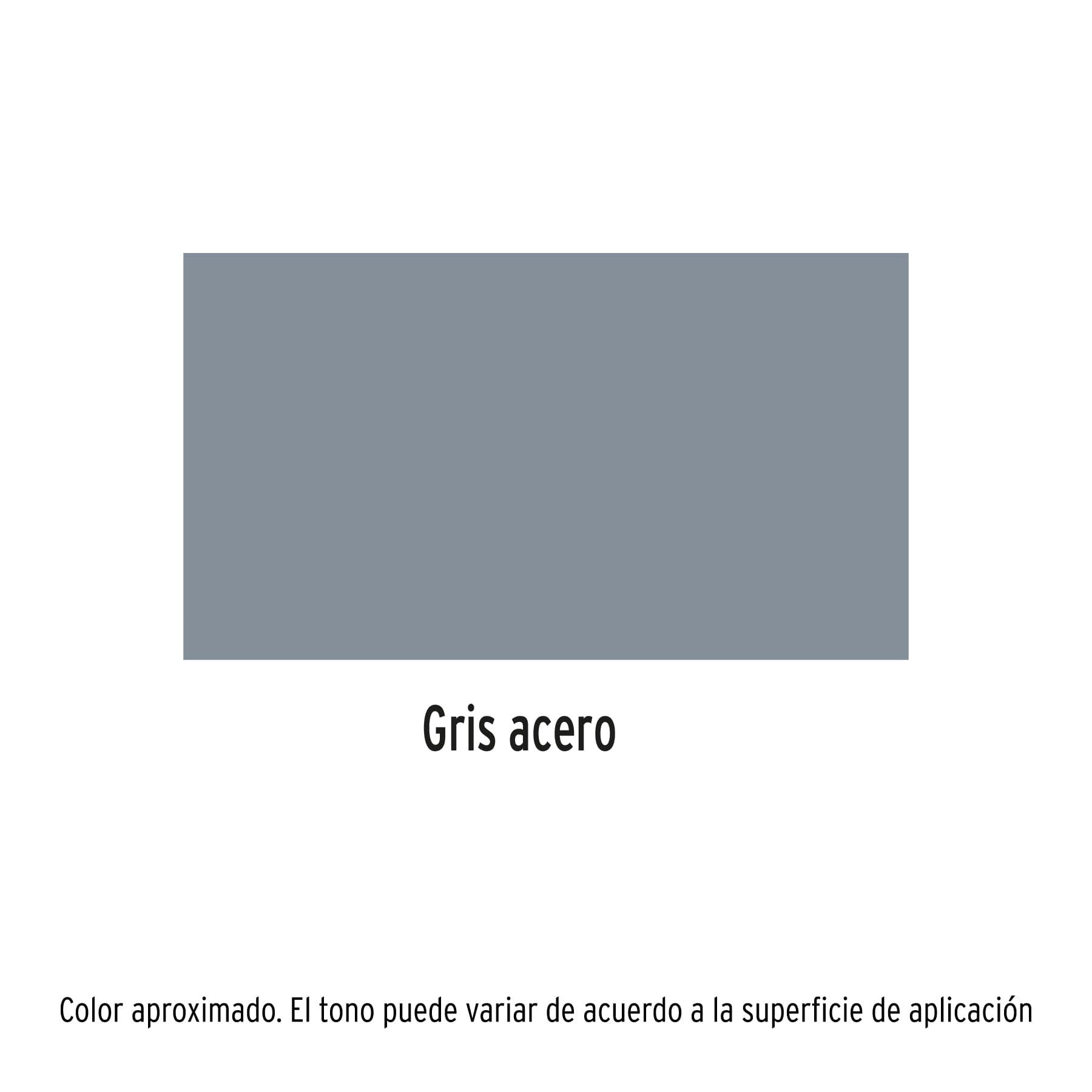 Pintura en aerosol, gris acero, bote tradicional, 400 ml