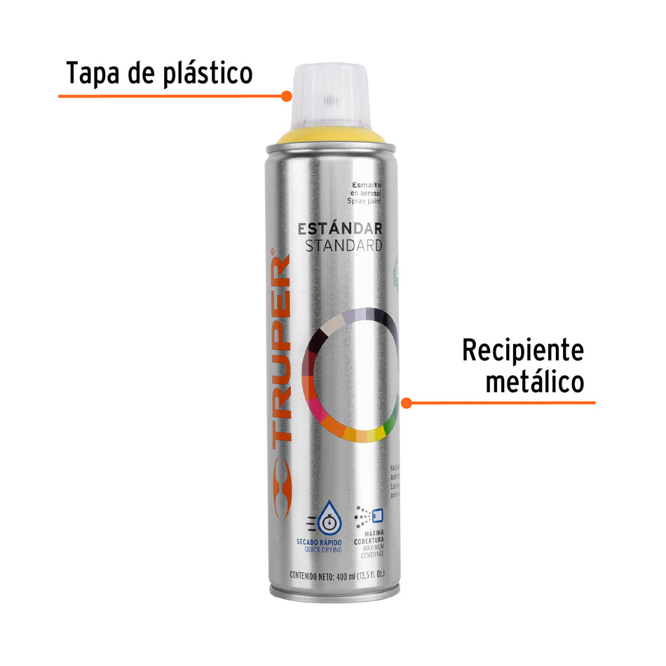 Pintura en aerosol, marfil, bote tradicional, 400 ml
