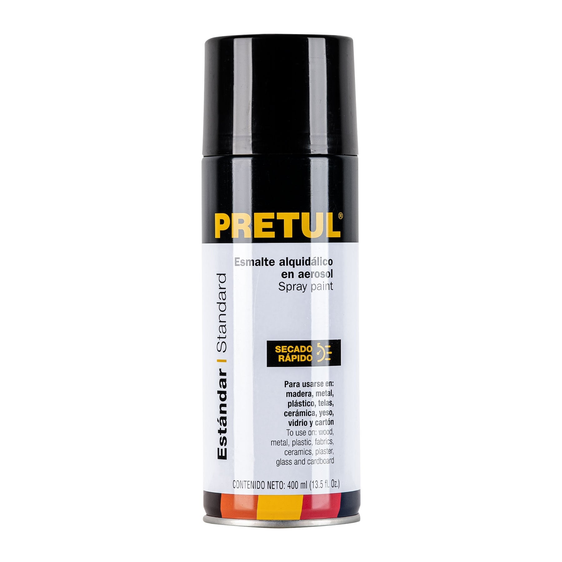 Pintura en aerosol negro satin 400 ml Pretul