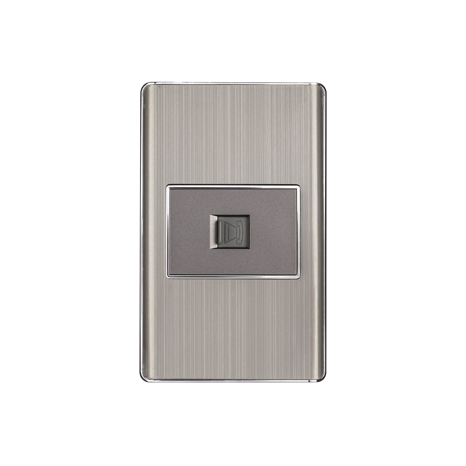 Placa armada acero inox 1 toma para teléfono 1.5 mód, Lisboa
