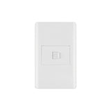 Placa armada blanca 1 toma para teléfono 1.5 mód, Lisboa