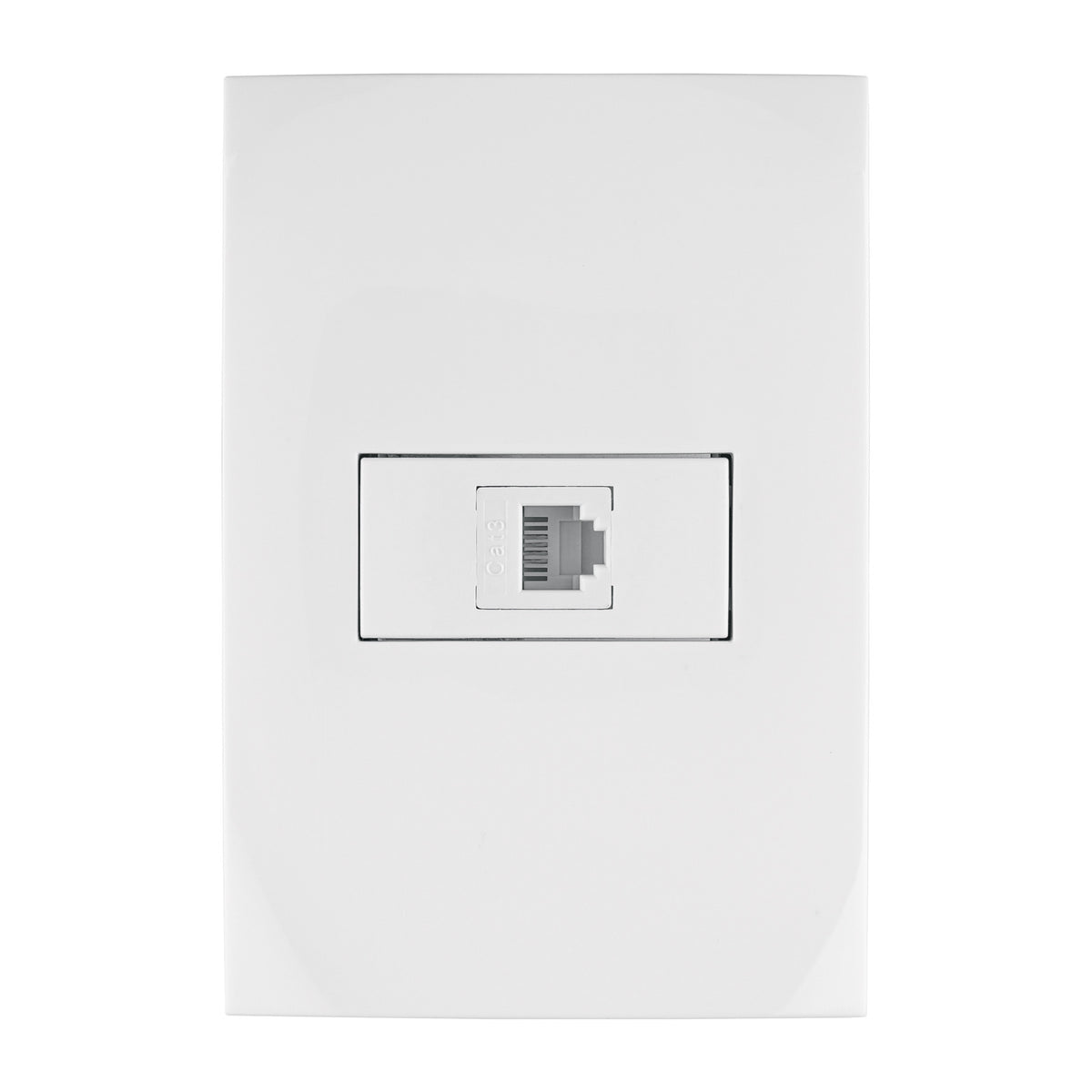 Placa armada con entrada para teléfono, línea Oslo, blanco