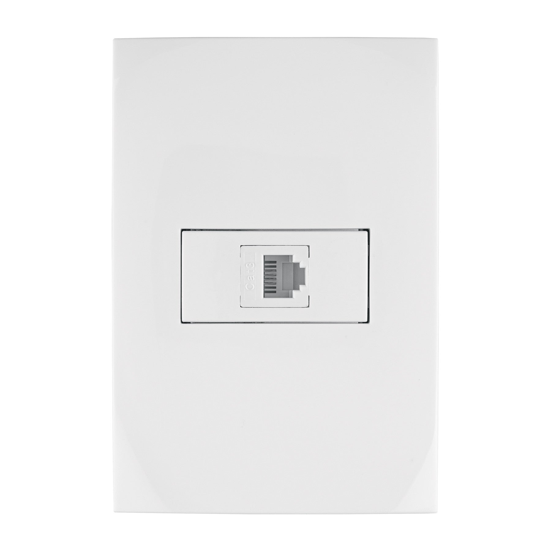 Placa armada con entrada para teléfono, línea Oslo, blanco