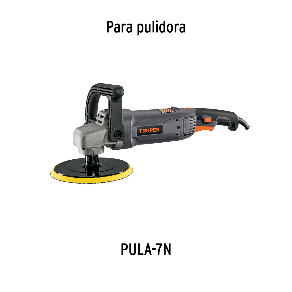 Respaldo de 7' hook and loop para pulidoras, eje 5/8, PRETUL