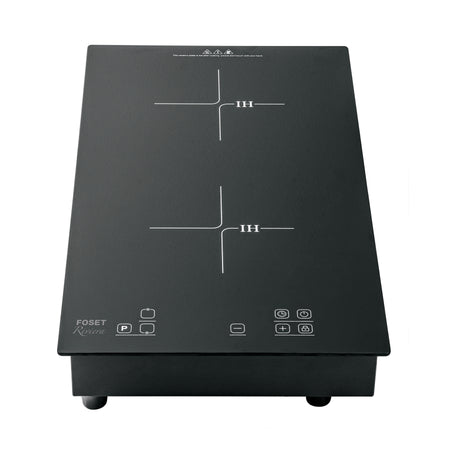 Parrilla induccion empotrable 30cm 2 quem vidrio RIVIERA
