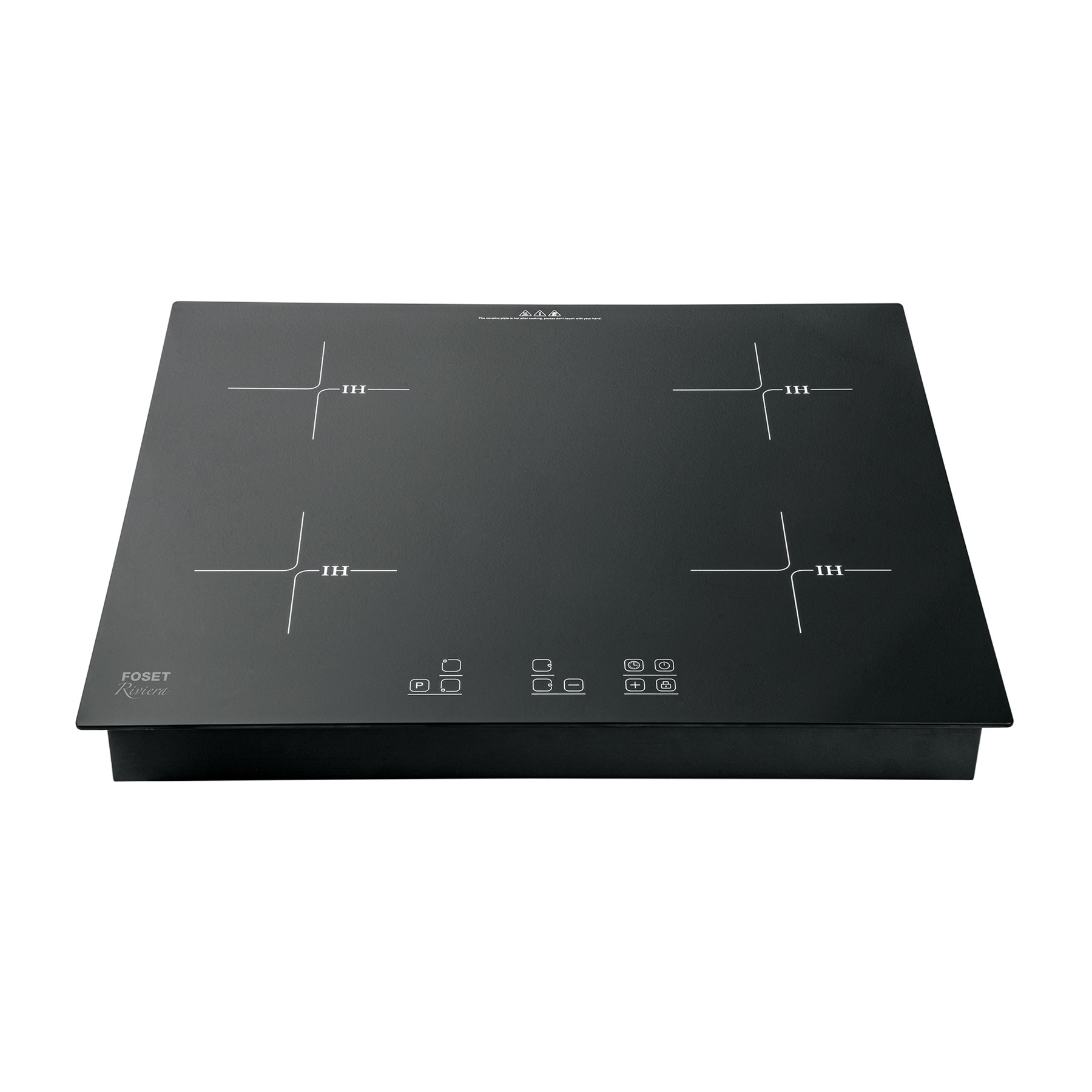 Parrilla induccion empotrable 60cm 4 quem vidrio RIVIERA