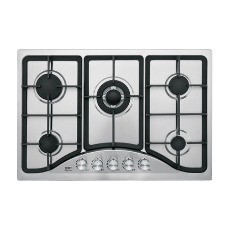 Parrilla gas empotrable 5 quem acero inox RIVIERA 75 cm