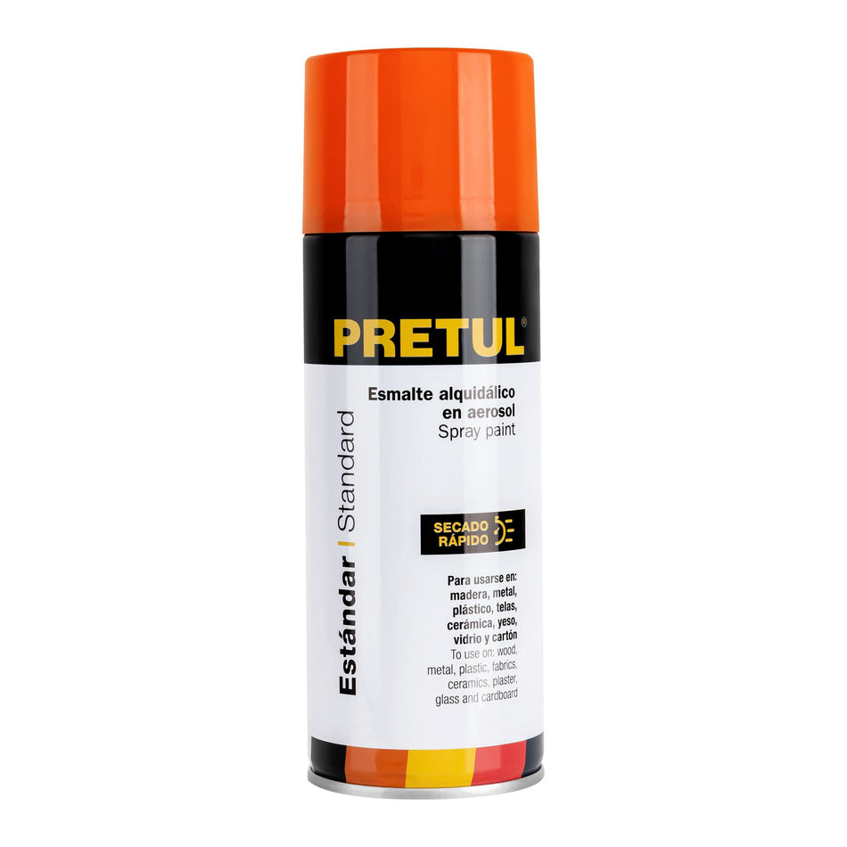 Pintura en aerosol, naranja neón, 400 ml, PRETUL