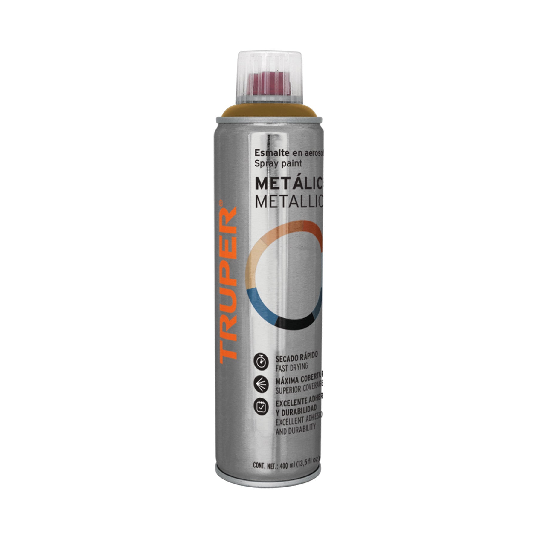 Pintura en aerosol, cobre metálico, bote tradicional, 400 ml