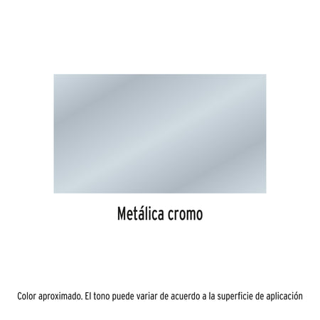 Pintura en aerosol, cromo metálico, bote tradicional, 400 ml