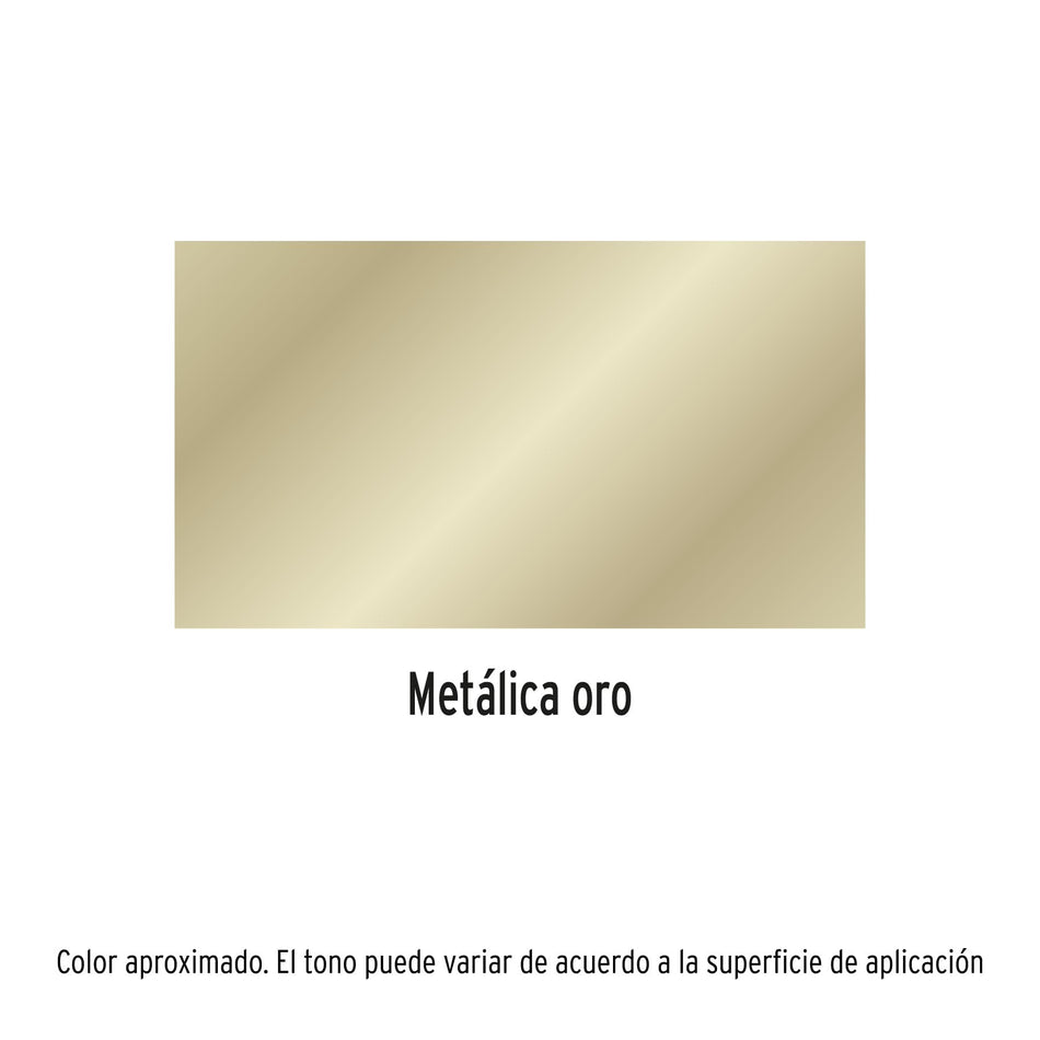 Pintura en aerosol, oro metálico, bote tradicional, 400 ml