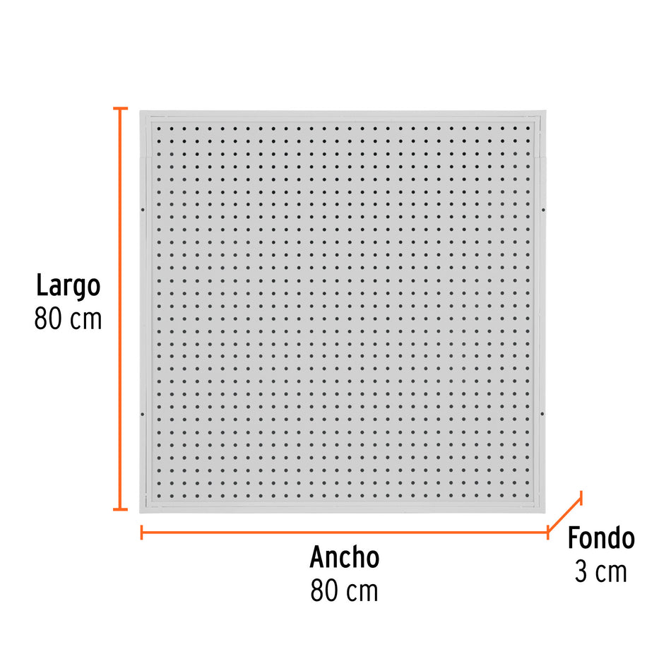 Panel perfocel 80 x 80 cm, TRUPER